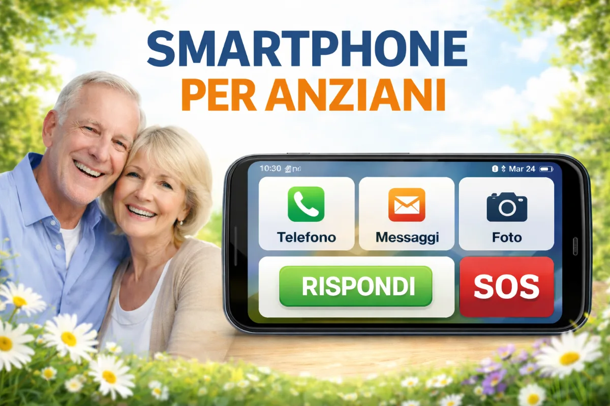 due anziani e uno smartphone