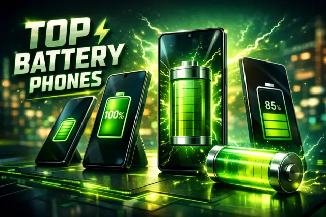 illustrazione di batterie e batterie negli smartphone